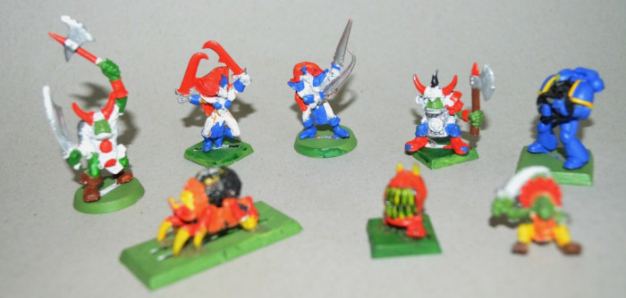 Lot figurine miniaturi WARHAMMER ORCS AND GOBLINS ARMY (1)