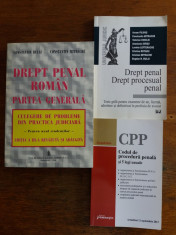 Lot 3 carti Drept penal si procedura penala / C66P foto