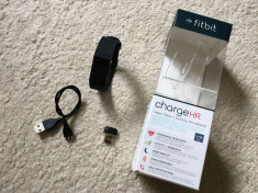 Ceas FITBIT CHARGE HR la cutie,monitorizare puls,baterie 6 zile stare FT BUNA foto