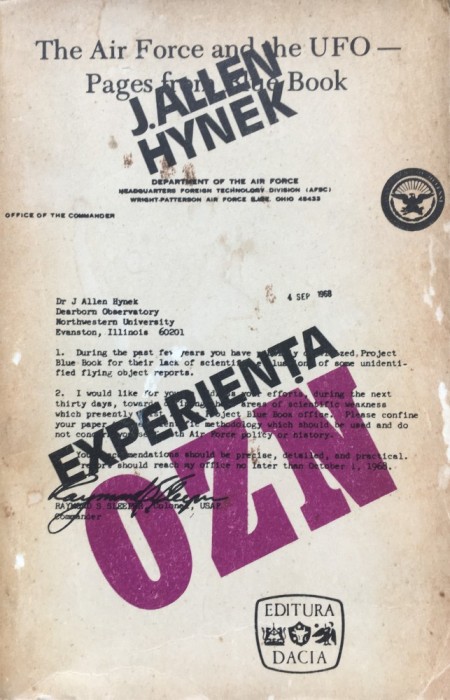 EXPERIENTA OZN - J. Allen Hynek foto mare EXPERIENTA OZN - J. Allen Hynek foto mare