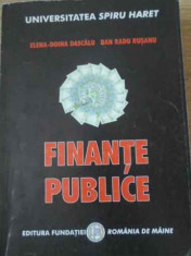 Finante Publice - Elena-doina Dascalu, Dan Radu Rusanu ,397626 foto