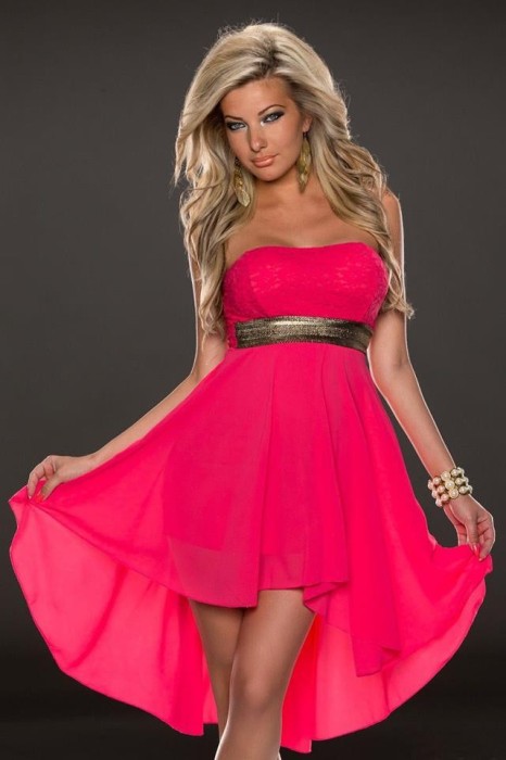 Rochie mini de seara cu trena, NewFashionDesign foto mare Rochie mini de seara cu trena, NewFashionDesign foto mare