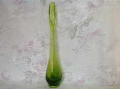 Vaza sticla Uranium Green foto