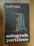 D6b Autografe pariziene - Teofil Balaj