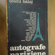 d6b Autografe pariziene - Teofil Balaj