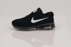 Nike Air Max 2017 negru cu alb unisex marimi de la 36 la 44 foto