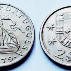 PORTUGALIA 2 - 1/2, 2$50 2,5 ESCUDOS 1979, 3.50 g., 20 mm **