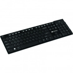 Tastatura wireless Canyon Slim , Fara Fir , Nano Receiver , Negru foto