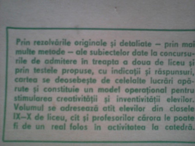 Vasile Chiriac/Danut Cozma-Probleme de matematica, fizica si chimie foto