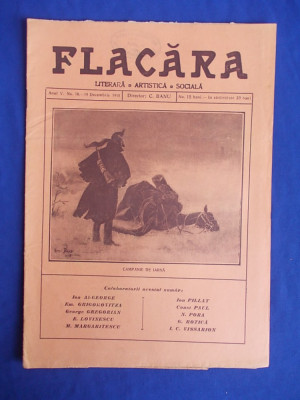 REVISTA FLACARA * ANUL V - NR. 10 - 19 DECEMBRIE 1915 * CAMPANIE DE IARNA foto