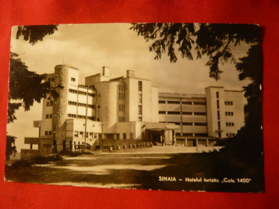 Ilustrata Sinaia - Hotel Cota 1400 , circulat 1963 foto