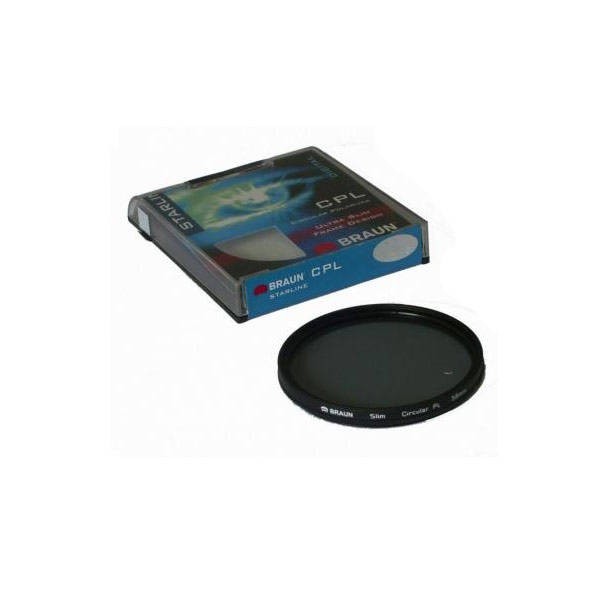 Filtru Braun Starline CPL 58 mm foto mare Filtru Braun Starline CPL 58 mm foto mare