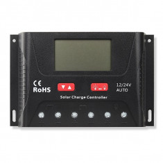 Regulator/Controler Solar PWM 30A, incarcator solar pentru panouri solare foto