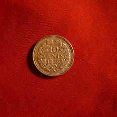 Moneda 10 centi 1936 Olanda ,Regina Wilhelmina , argint