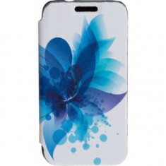 Husa Flip Cover Tellur Folio pentru Samsung J1 (2016) Blue Flower foto