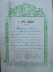 Diploma Groza , Presedintele Asociatiei de Vanatoare Copoiul Deva , 1948 foto