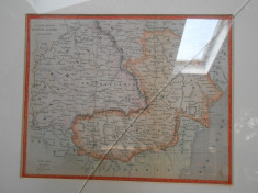 Harta Principate Romania 1850 foto