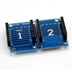 Placa de dezvoltare pentru ESP8266 Dual Base Shield For Wemos D1 Mini IOT Blynk foto