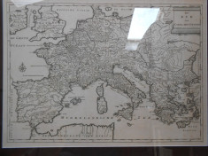 Harta Europei 1680 foto