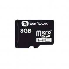 Card memorie Serioux Micro SDHC 8GB Clasa 10 + Adaptor SD foto