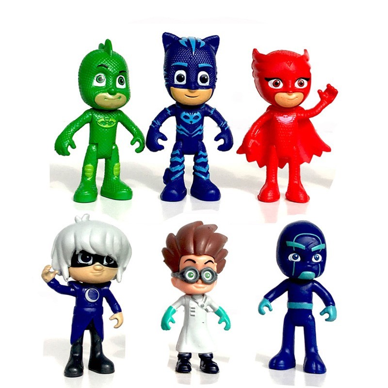 6 jucarii eroi in pijama eroi in pijamale mascote pj masks pisoi bufnita  sopi | arhiva Okazii.ro