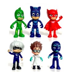 6 jucarii eroi in pijama eroi in pijamale mascote pj masks pisoi bufnita sopi foto