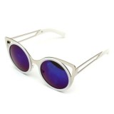 Ochelari Soare Fashion Dama CAT EYE DESIGN - RAma MEtalica , UV400 - Model 4, Femei, Protectie UV 100%, Metal