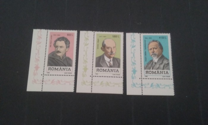 Romania 1998-LP 1463-Personalitati germane din Banat MNH,nestampilat foto mare Romania 1998-LP 1463-Personalitati germane din Banat MNH,nestampilat foto mare
