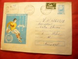 Plic Ilustrat - Jubileul Rugbyului Romanesc , cod 293/74 ,recomandat la Gogosu