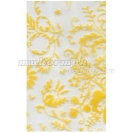 Plasă decorativă pentru unghii – galbenă cu model fin foto mare Plasă decorativă pentru unghii – galbenă cu model fin foto mare