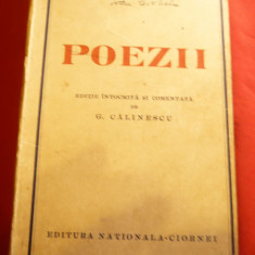 M.Eminescu - Poezii -Ed.Nationala Ciornei -Ed.1938 intocmita de G.Calinescu