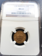 1 LEU 1938 - NGC MS 63 foto