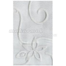 Plasa decorativa pentru unghii ? argintie cu model alb foto mare Plasa decorativa pentru unghii ? argintie cu model alb foto mare