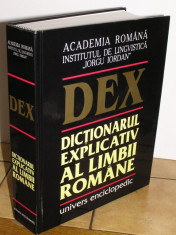 DEX - Dictionarul explicativ al limbii romane (editia a II-a) foto