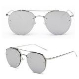 Ochelari Soare Retro Vintage, Rame Otel Inoxidabil, Protectie UV400, Unisex + Husa si Laveta Microfibra