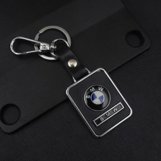 Breloc piele cu metal breloc auto Bmw logo foto