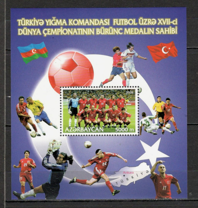 Azerbaidjan.2002 C.M. de fotbal JAPONIA si COREEA DE SUD-Bl. SA.683