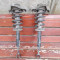 Set amortizoare fata cu arcuri si flansa Audi A4 model B6/B7 an 2001-008 cod 8E0413031CC , stare foarte buna