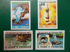 Sao Tome si Principe 1980 17 Euro cosmos - serie nestampilata MNH foto