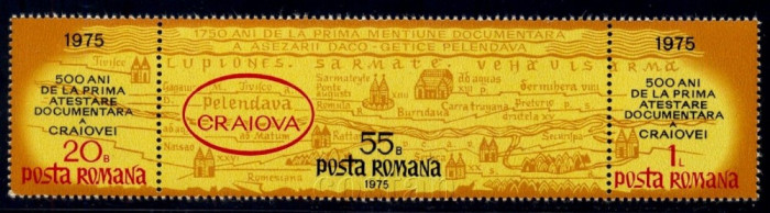 1975 - 500 de ani de atestare documentara Craiova - LP 896a
