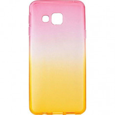 Capac de protectie Tellur pentru Samsung Galaxy A3 (2016) Silicon Pink&amp;amp;Orange foto