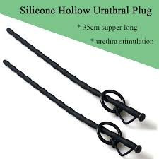 Cateter Uretral Silicon Penis Uretra Plug Sound Dilatator Stimulator BDSM 35cm foto