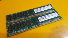 Kit 2GB DDR2 Desktop,1GBx2,Brand Apacer,667Mhz,CL5 foto