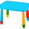 Masa dreptunghiulara 72,5x57cm pentru copii din masa plastica culoare albastra Raki