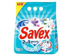 Savex detergent pudra automat 2in1 White - 2 kg foto