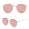 Ochelari Soare Retro Vintage Otel Inoxidabil UV400 Unisex + Husa &amp; Laveta - Model 4