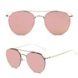Ochelari Soare Retro Vintage Otel Inoxidabil UV400 Unisex + Husa &amp; Laveta - Model 4