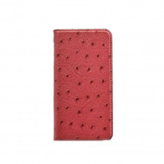 Husa Flip Cover Tellur Book magnetica piele de strut pentru Samsung S6 Edge Rosu foto
