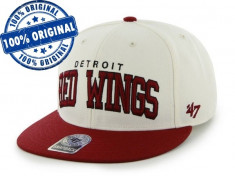 Sapca &amp;#039;47 Detroit Red Wings - originala - flat brim - snapback - oficiala NHL foto