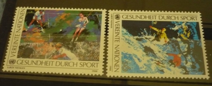 ONU VIENA 1988&ndash; SPORT, serie nestampilata, K128